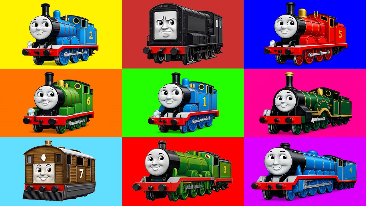 All Types of Trains in English: Thomas, Percy, James, Gordon, Emily ...
