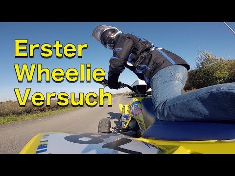 Erster Wheelie Versuch