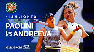 Jasmine Paolini vs Mirra Andreeva | Semi-Final | French Open 2024 Extended Highlights 🇫🇷