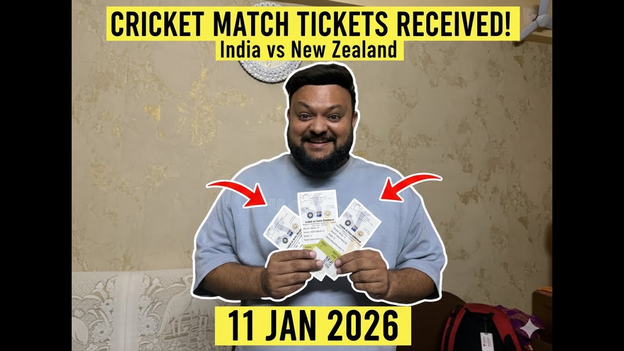 India vs New Zealand Match Tickets Unboxing 🎟️🔥 | Bahut Mushkil Se Mile|