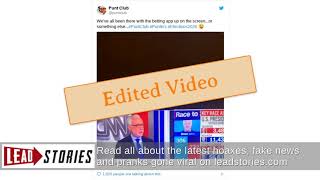 Fact Check: A Pornhub Notification Did NOT Appear On CNN's 'Magic Wall' Display During CNN...