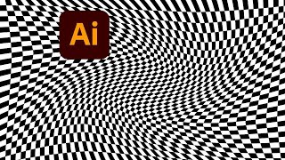 How to create chess board pattern| abstract distortion in  adobe illustrator#tutorial#design #adobe