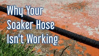 Soaker Hose Not Watering Evenly?  Here's Why