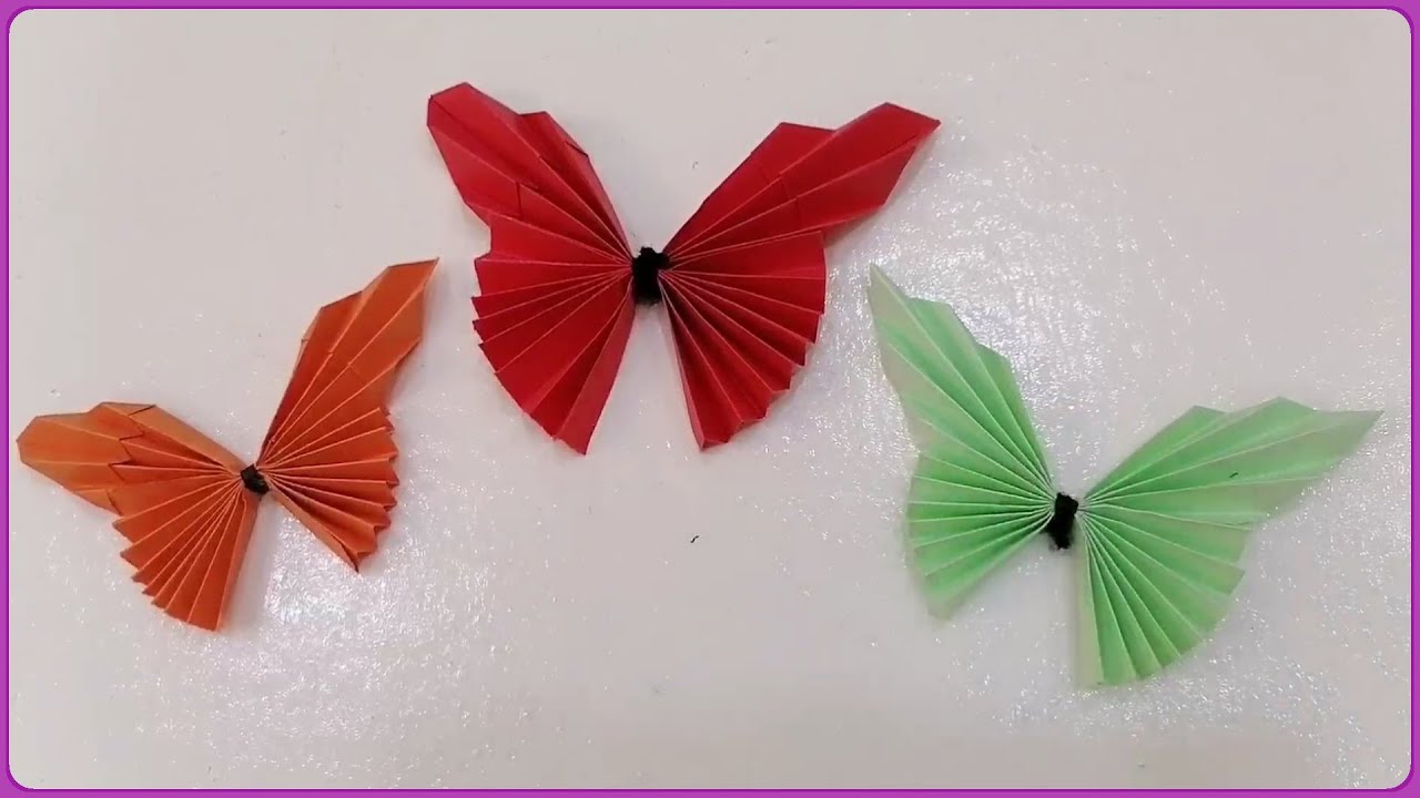  Origami Schmetterling falten mit Papier 