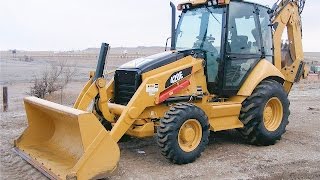 Operar Retro Cargador CATERPILLAR 420E parte 1