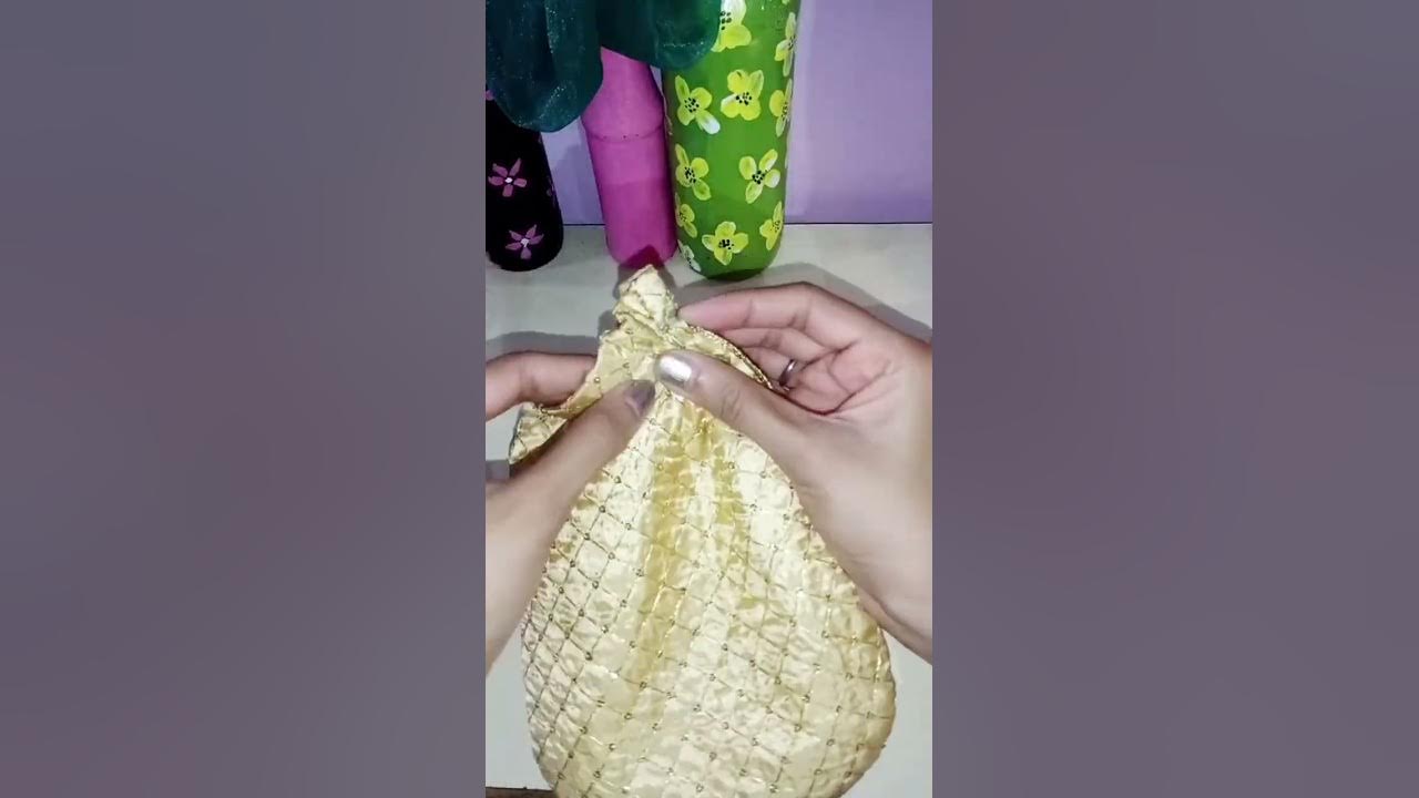 designer potli bagpotli bag full tutorialDIY potli bag YouTube