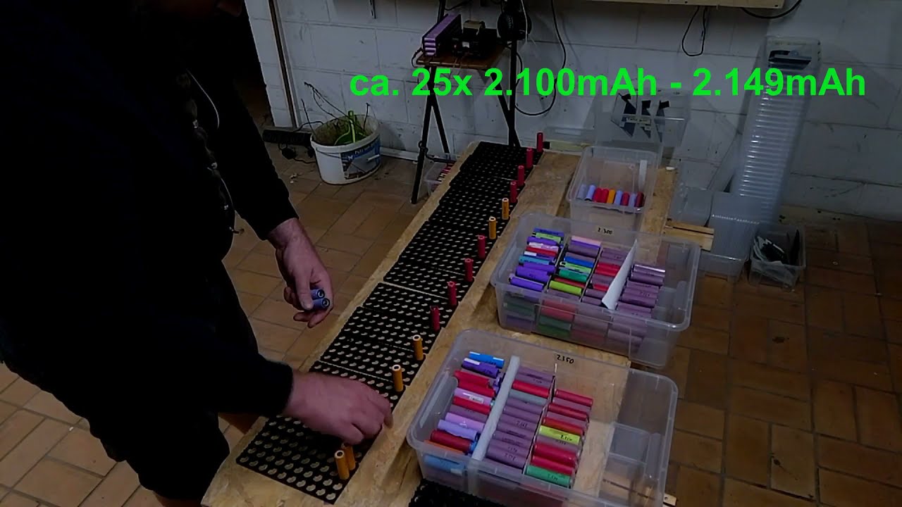 Schritt-für-Schritt zur DIY 18650 Powerwall - Step 01 - Akkupacks bestücken