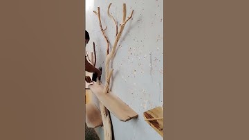 How to Assemble a Wooden Tree Bookshelf in 60 Seconds 🌳📚