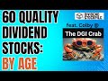 60 Quality Dividend Stocks: The DGI Crab - A Unique Approach to Building a DGI Portfolio