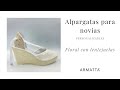 Alpargatas para novias: Floral con Lentejuelas