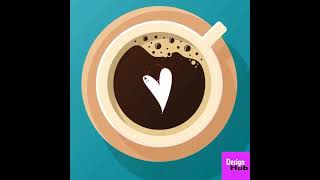 How To Make a Cup of Coffee in Adobe illustrator Shorts Clip