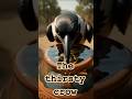 The Thirsty Crow #wildlife #wildanimals #crow #jar #water #stone #thirstycrow #story #shorts #video