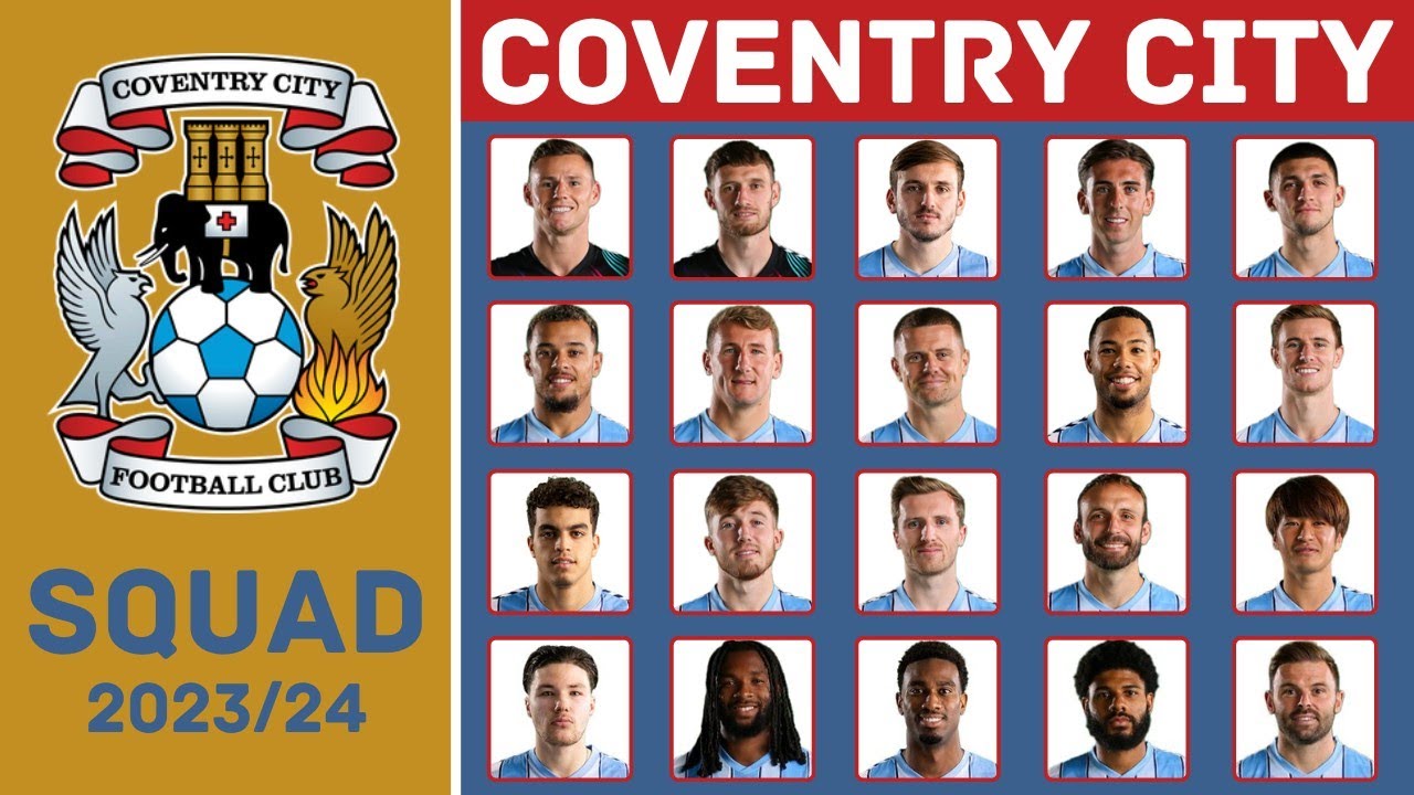 COVENTRY CITY F.C. Squad Season 2023/24 | Coventry City | FootWorld