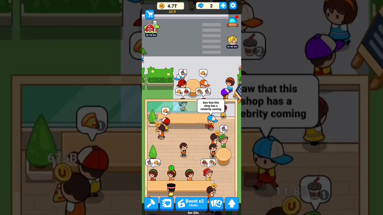 Food Fever Restaurant Tycoon Game MAX Level Gameplay Walkthrough Android IOS Part 6