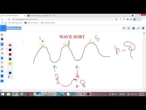 Wave sort Hindi-Explained C++