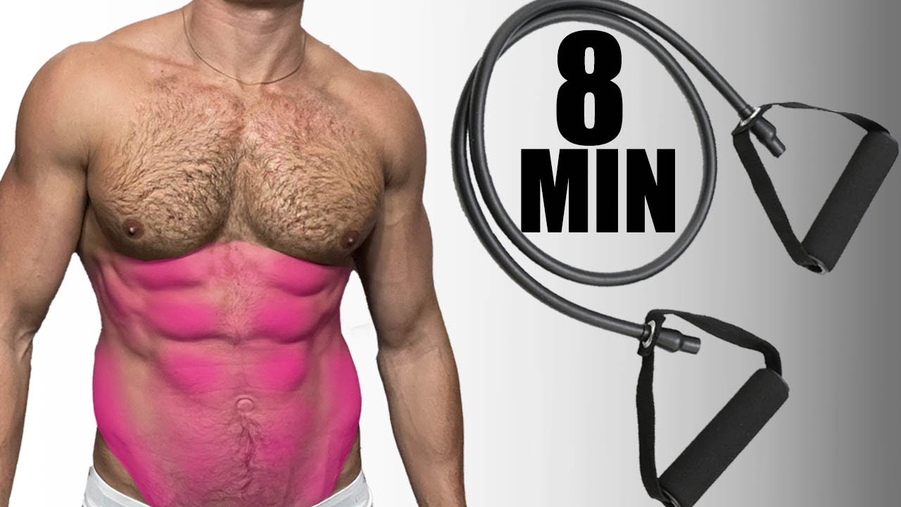 Resistance Band Ab Workout - Works Upper, Lower, and Obliques