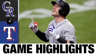 Trevor story smashed a pair of homers to back solid six innings from
kyle freeland in the rockies' 5-2 win against rangers | 7/26/20 don't
forget su...