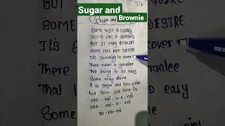 Sugar and brownies song lyrics-by_dharia#songlyrics