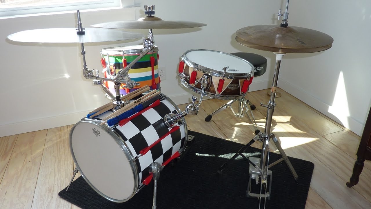 Yamaha Jungle Drums w/ 22" Stainless Flat Ride Cymbal YouTube