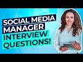 SOCIAL MEDIA MANAGER Interview Questions & Answers! (PASS your Social Media Management Interview!)