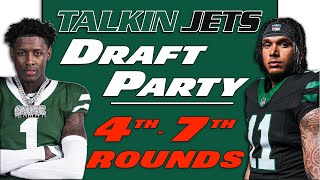 🟢  Talkin Jets Live Draft Party  - 4th - 7th Round Reactions