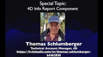 4DMethod #72 | 4D Info Report Component – Thomas Schlumberger