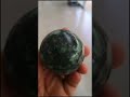 Emerald ball on the rock