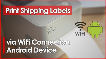 Outdated See Description for Update: How to print with WiFi shipping label printer on Android device