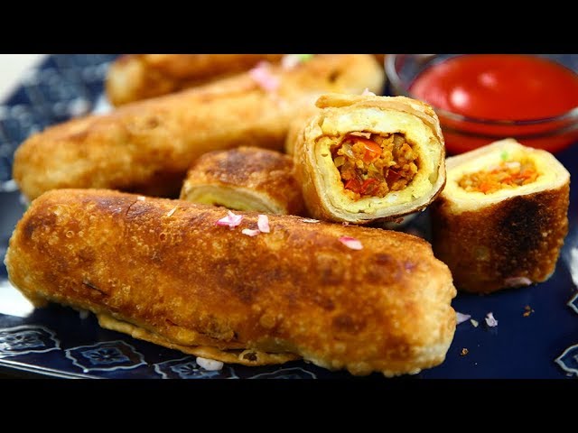 How To Make Egg Roll | Perfect Egg Rolls Recipe | Indian Street Food Recipe | Varun Inamdar | Get Curried