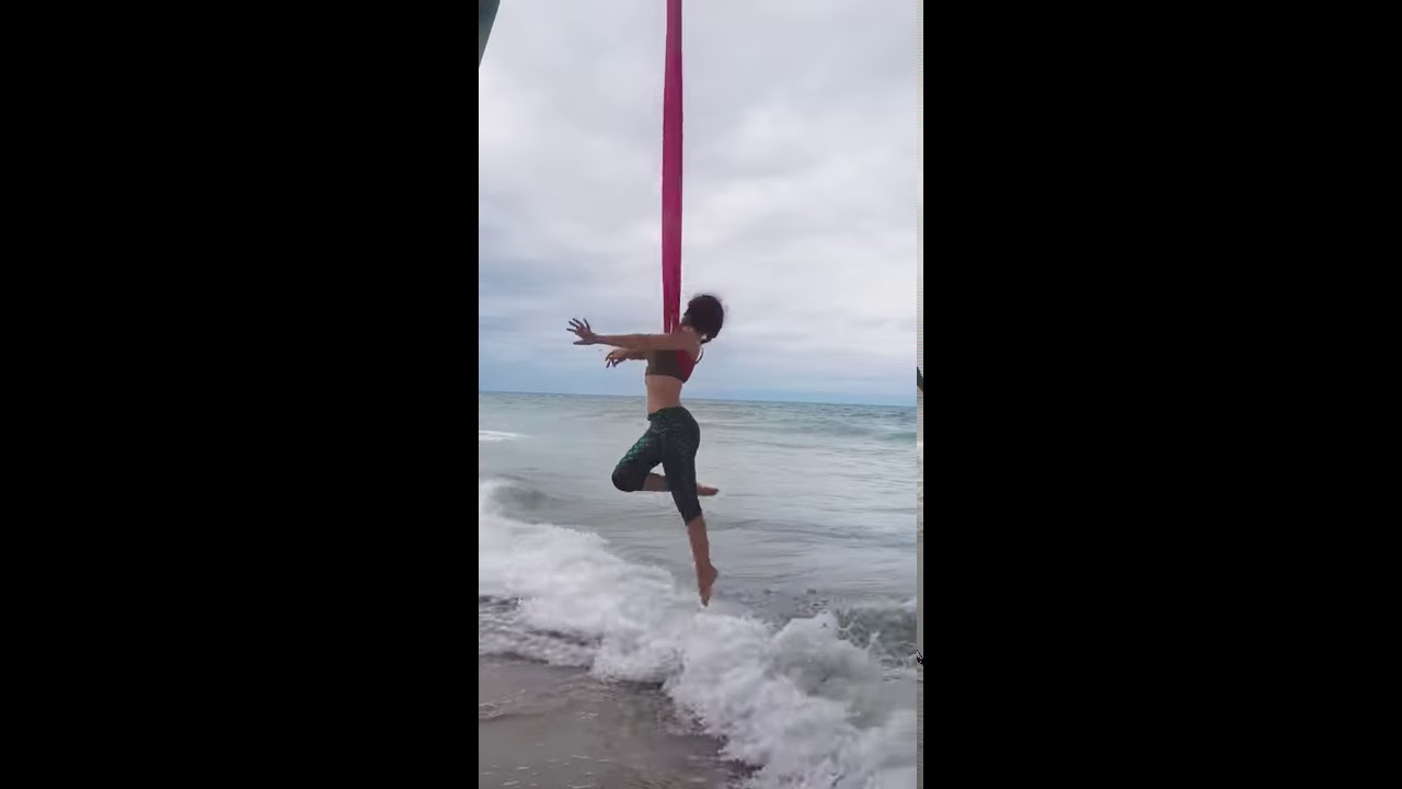 Front flip over Ocean