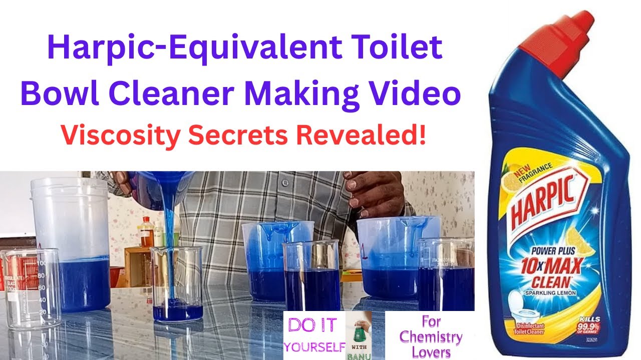 Видео по изготовлению высококачественного очистителя для унитазов Harpic Equivalent.