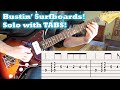 Surf guitar bustin surfboards with tabs