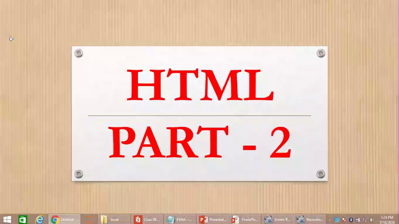 Html for beginners part 2 youtube