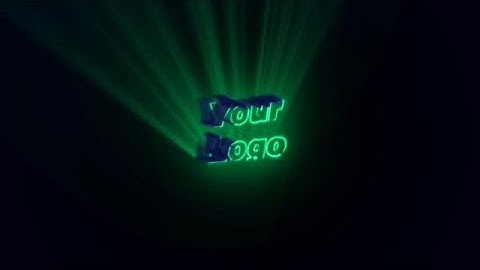 Create a 3D Rotating Rays Glitch Logo Intro Video - MakeWebVideo.com