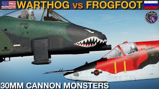 A10 Warthog vs Su25 Frogfoot: GunsOnly Dogfight | DCS