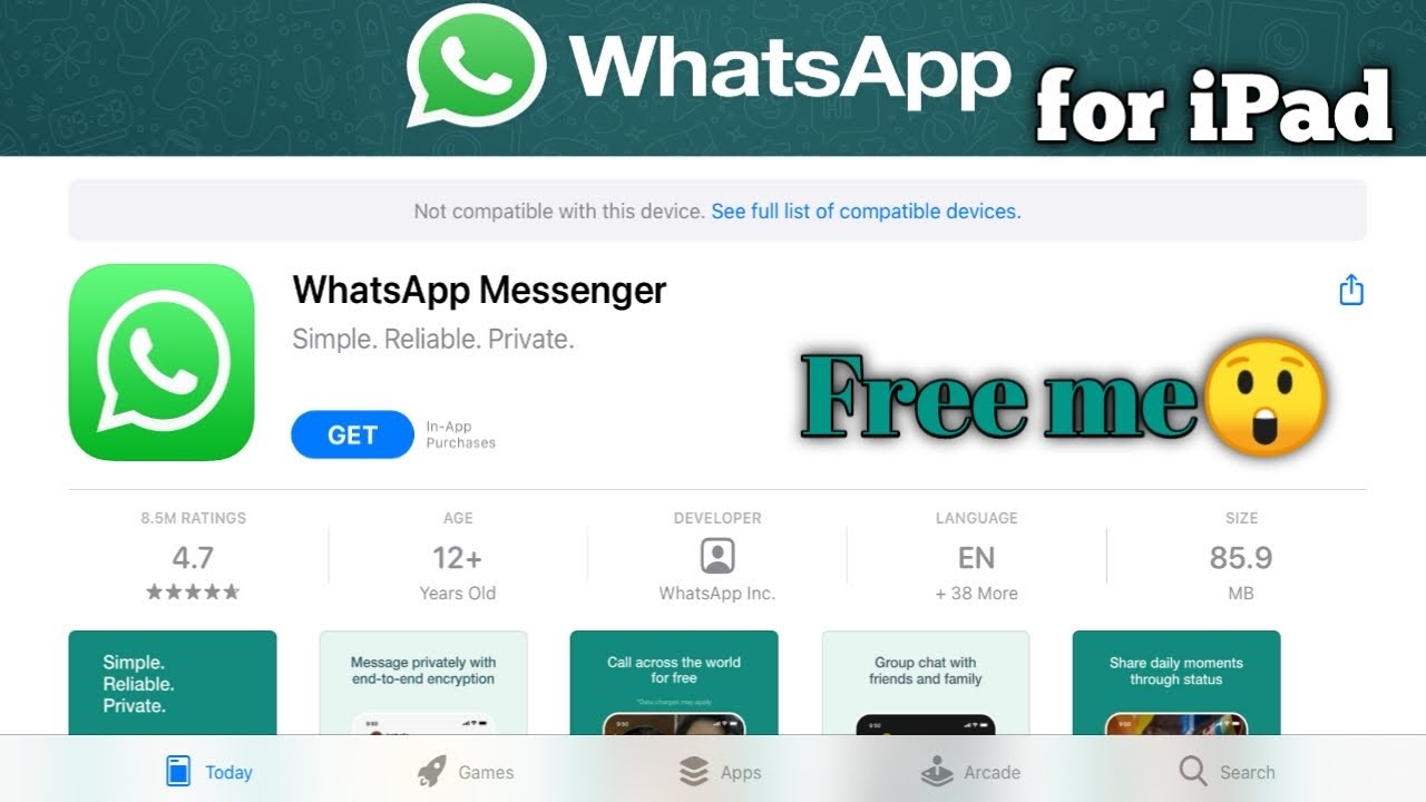 whatsapp download for ipad