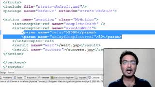 Struts 3.9 ExecAndWait Interceptor