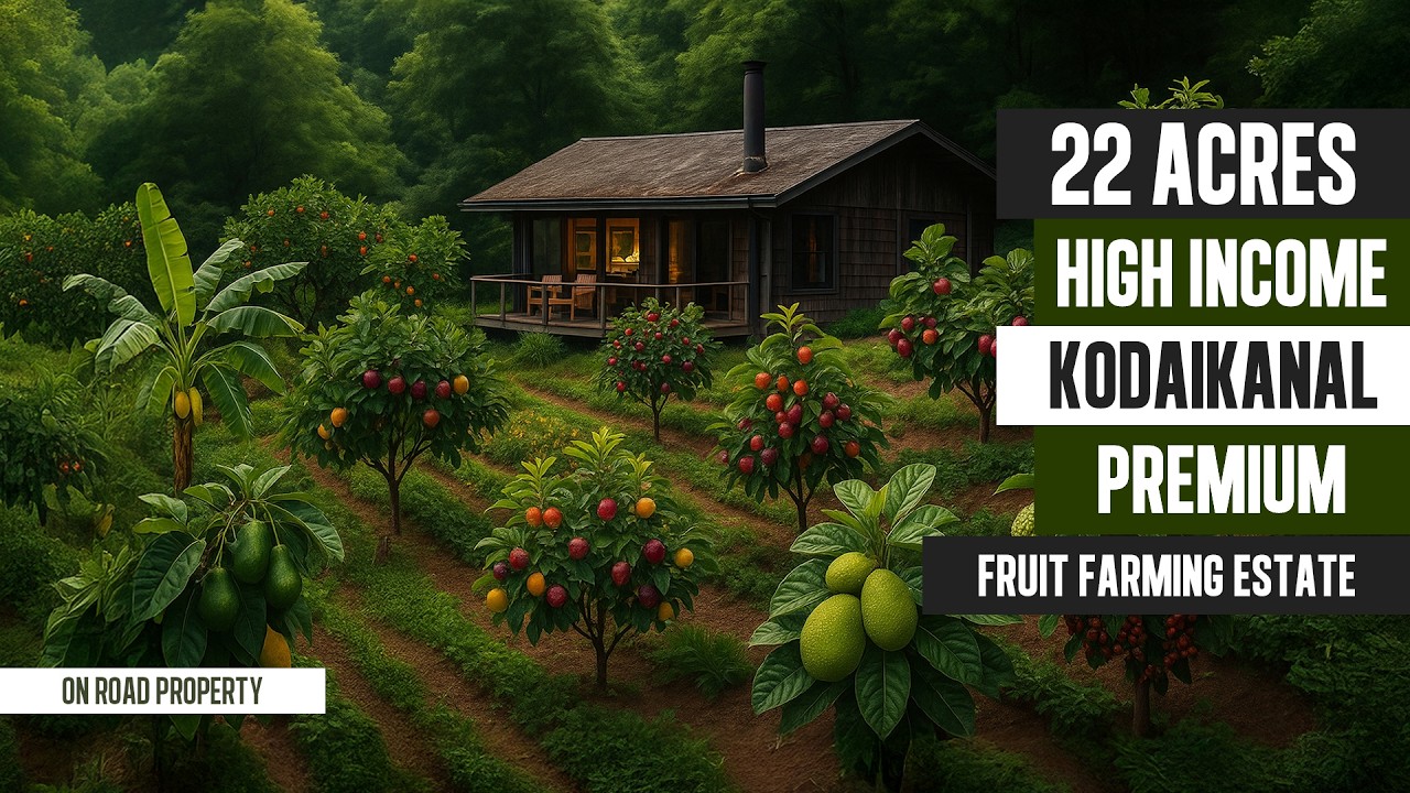 22 Acres of Pure Gold! High-Income Fruit Farm & Eco-Tourism Estate in Kodaikanal 🌳💰