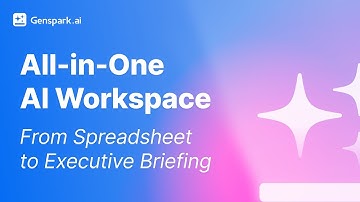 All-in-one AI workspace: Data analysis to executive briefing in minutes 📊