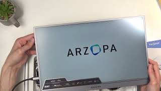Arzopa Z1FC – فتح العلبة وتجربة الشاشة المحمولة 16.1 بوصة 144Hz