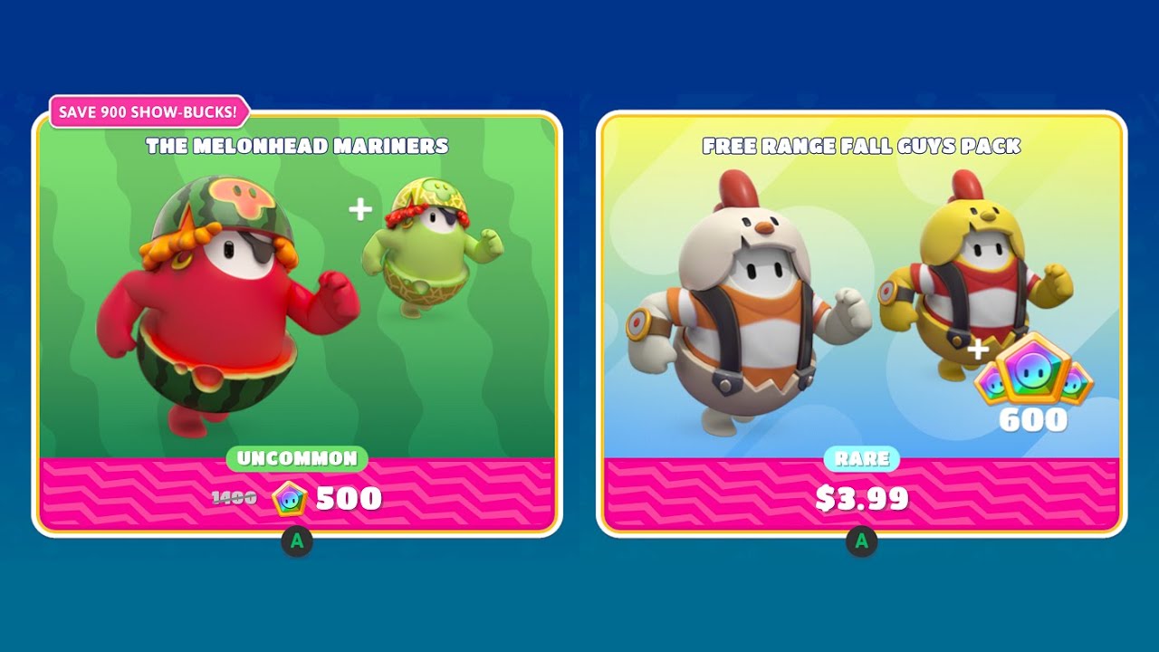 Fall Guys Store - Dec. 26, 2022 🍉🍈Melon Heads  🐣Free Range Pack ✨Destiny 2: Titan, Hunter, Warlock