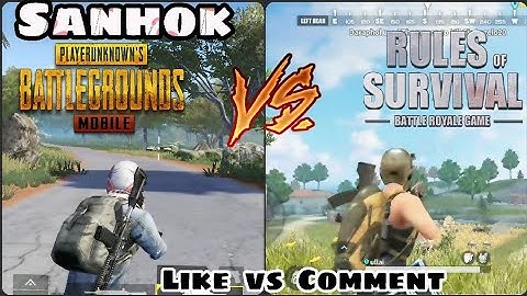 🔥 PUBG Mobile SANHOK Map vs Rules of Survival / Which one is Best? PUBG or ROS 🔥 Chplay