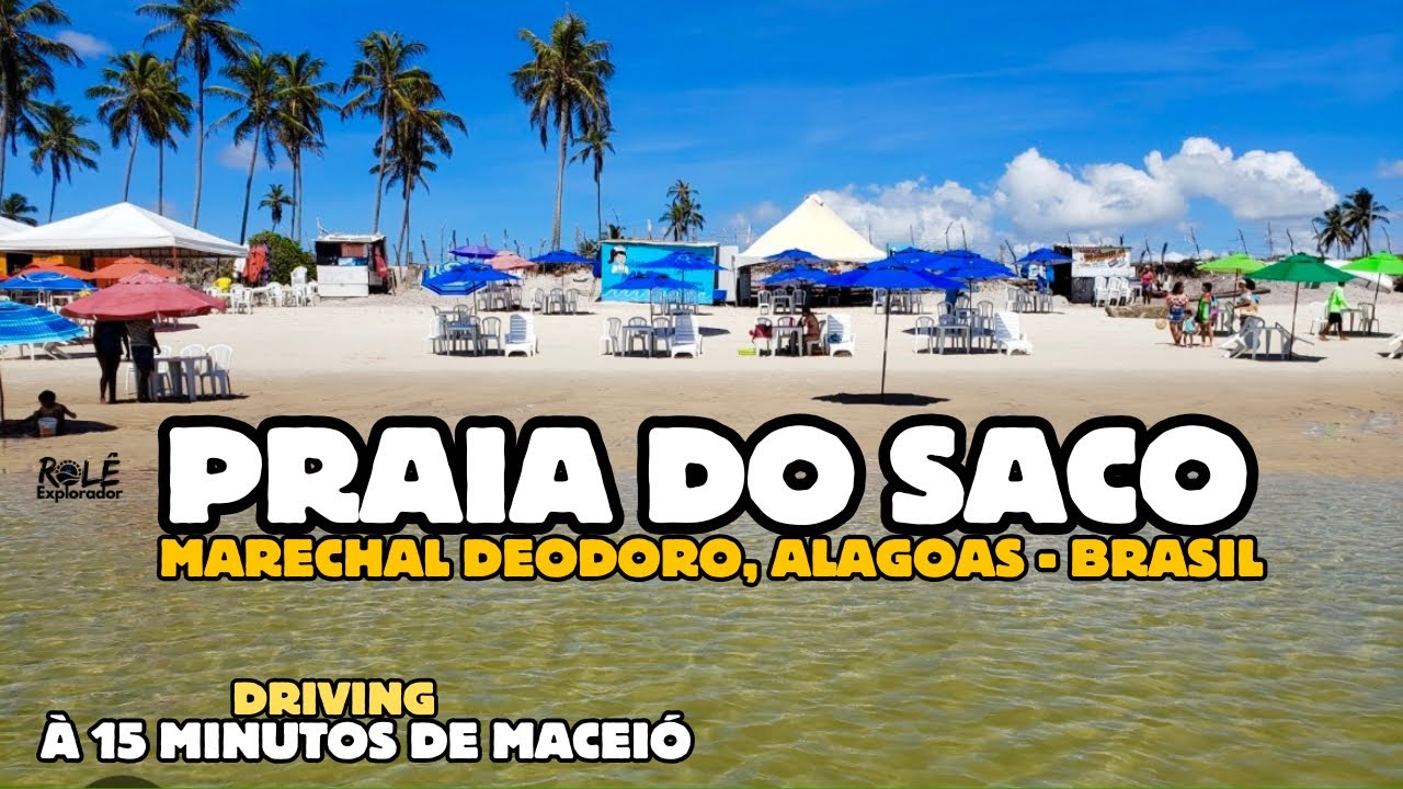 Praia do Saco Maceió-Marechal Deodoro em Alagoas 