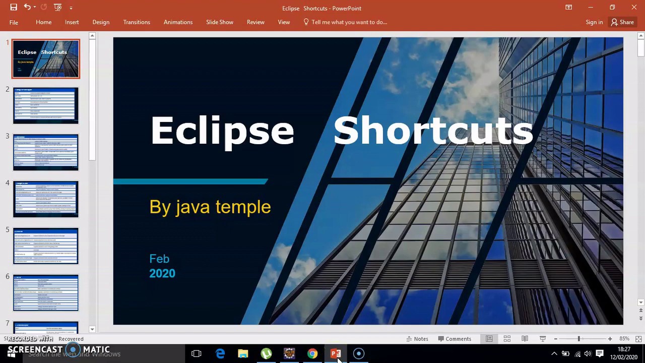 eclipse shortcuts by java temple part-3 - YouTube