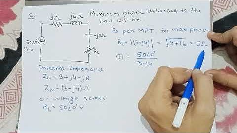 UPSC(IES) Questions on maximum power transfer theorem easy concept part-6