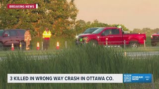 Wrong-way crash in Ottawa Co. kills 3, deputies say
