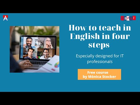 How to teach in English in four steps. Course designed for IT professionals