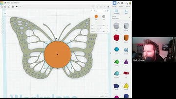 Vector Butterfly in Tinkercad