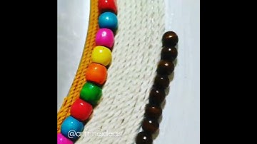 Bohemian style wall mirror #bohostyledecor #wallmirror #macrame #diywallhanging