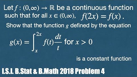 Indian Statistical Institute, ISI BStat/BMath 2018 Solution & Discussion: Problem 4